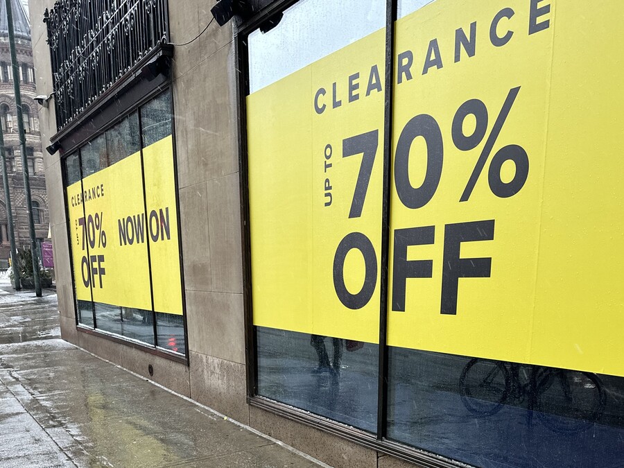 Clearance sale window graphics