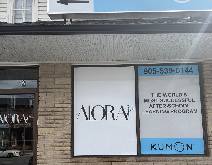Kumon and Alora window graphics